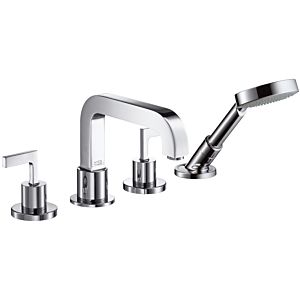 hansgrohe Fliesenrandarmatur Axor Citterio 3945400 Unterputz, Hebelgriffe, chrom  4-Loch