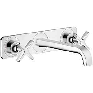 hansgrohe Axor Citterio E 3-Loch Armatur 36115000 chrom, Unterputz, Platte Wandmontage