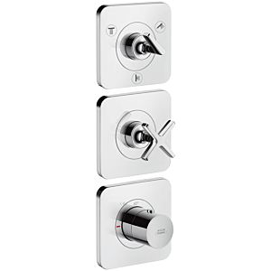 hansgrohe Axor Citterio E Thermostatmodul 36704000 für 3 Verbraucher mit 3 Einzelrosetten chrom