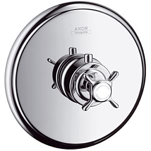 hansgrohe Axor Montreux trim set 16810820 concealed thermostat, with cross handle, brushed nickel