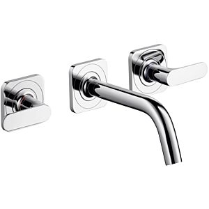 hansgrohe Axor Citterio M set de finition 34313000 encastré 3 trous mitigeur lavabo , saillie 166mm, rosace, chromé