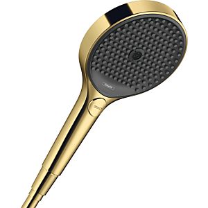hansgrohe Rainfinity 130 3jet EcoSmart hand shower 26865990 3jet shower head 130 mm, 9 l/min, polished gold optic