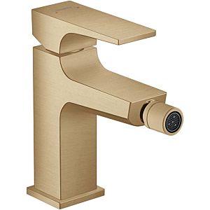 hansgrohe Metropol hansgrohe Bidet monocommande 32520140 saillie 129 mm, garniture de vidage push-open, bronze brossé