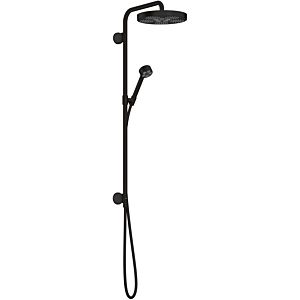 Axor One hansgrohe 48790670 concealed showerpipe, with hand shower, matt black