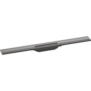 hansgrohe RainDrain Flex shower channel 56051340 80cm, finish set, can be shortened, for wall mounting, brushed black chrome