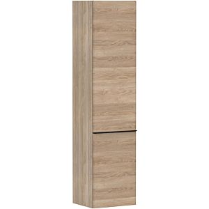 hansgrohe Xelu Q tall cabinet 54137670 370x400x1650mm, door hinge on the left, natural oak, matt black