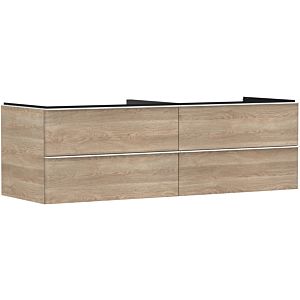 hansgrohe Xelu Q meuble sous-vasque 54092700 1560x485x550mm, 4 tiroirs, chêne naturel, blanc mat