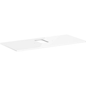 hansgrohe Xelu Q console 54122050 1180 x 550 mm, cutout in the middle, countertop washbasin with tap hole, high-gloss white