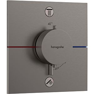 hansgrohe ShowerSelect Comfort E Thermostat 15578340 UP, für 2 Verbraucher, mit Sicherungskombination EN 1717, brushed black chrome