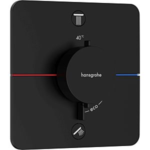 hansgrohe ShowerSelect Comfort Q thermostat 15583670 UP, for 2 outlets, without safety combination EN 1717, matt black