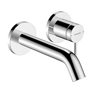 hansgrohe Tecturis S wash basin mixer 73350000 UP, for wall mounting, projection 165mm, chrome