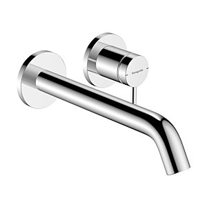 hansgrohe Tecturis S wash basin mixer 73351000 UP, for wall mounting, projection 225mm, chrome