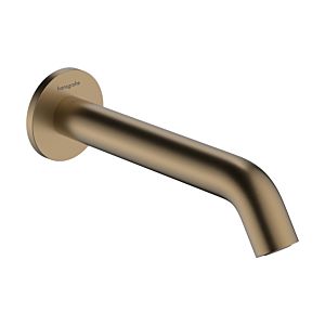 hansgrohe Tecturis S bath spout 73411140 projection 198mm, brushed bronze