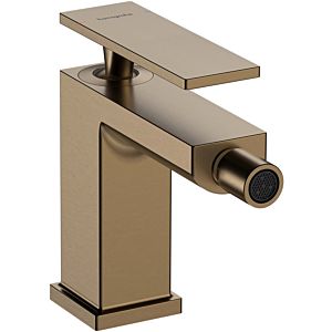 hansgrohe Tecturis E bidet mixer 73200140 projection 149mm, with pop-up waste set, brushed bronze
