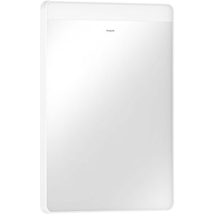 hansgrohe Xarita Lite Q miroir 54956700 avec éclairage LED horizontal, blanc mat, L 500 x H 700 x P 30 mm, 5 W