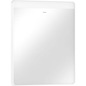 hansgrohe Xarita Lite Q miroir 54957700 avec éclairage LED horizontal, blanc mat, L 600 x H 700 x P 30 mm, 6 W