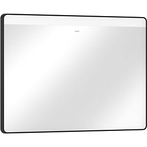 hansgrohe Xarita Lite Q miroir 54959670 avec éclairage LED horizontal, noir mat, L 1000 x H 700 x P 30 mm, 10 W