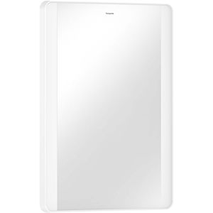 hansgrohe Xarita Lite Q miroir 54961700 avec éclairage latéral LED, blanc mat, L 500 x H 700 x P 30 mm, 14 W