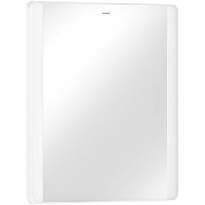 hansgrohe Xarita Lite Q miroir 54962700 avec éclairage latéral LED, blanc mat, L 600 x H 700 x P 30 mm, 14 W