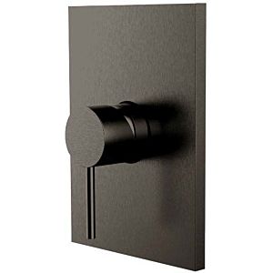 Robinet de douche Herzbach Design iX PVD 21.130555.2.40 Acier noir, UP, 180x130mm