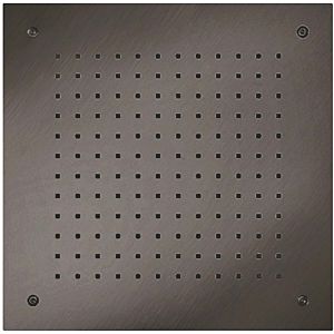 Herzbach Design iX PVD encastré au plafond, 500x500mm, acier noir