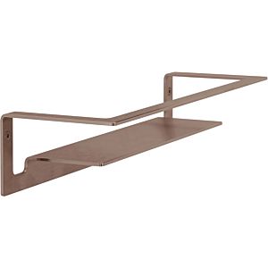 Herzbach Living wall shelf 21.820000.1.39 for shower utensils, wall mounting, 300mm, copper steel