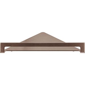 Herzbach Living corner shelf 21.821000.1.39 for shower utensils, wall mounting, 216mm, copper steel