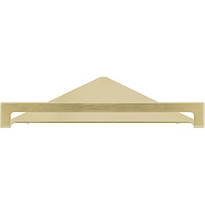 Herzbach Living corner shelf 21.821000.1.41 for shower utensils, wall mounting, 216mm, brass steel