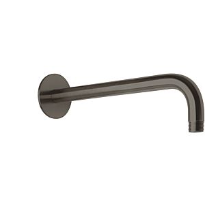 support mural Herzbach Design iX PVD 2000 .40 Black Steel, pour douche pluie, 350mm, avec rosace d = 70mm