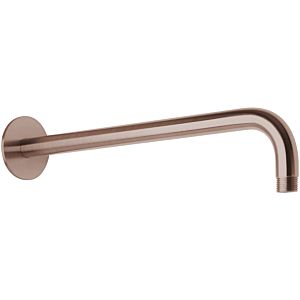 Herzbach Design iX PVD support mural 21.960450. 2000 Cuivre Acier .39, pour douche pluie, 450mm, avec rosace d = 70mm