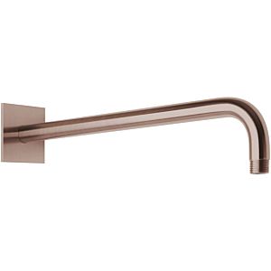 Herzbach Design iX PVD support mural 21.960450.2.39 Cuivre Acier, pour douche pluie, 450mm, avec rosace 70x70mm