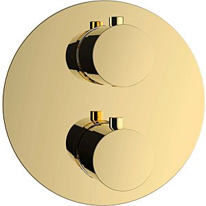 Herzbach Living round Fertigmontageset 30.500550.1.03 Unterputz-Thermostat, 1 Verbraucher, PVD-gold