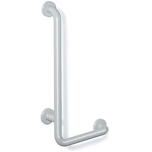 Hewi 801 angled handle 801.22.10699 600 x 300 mm, pure white, aluminum core