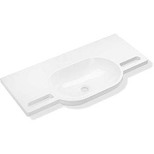 Hewi mineral cast washbasin 950.11.200 85 x 41.5 cm, without tap hole and overflow, white