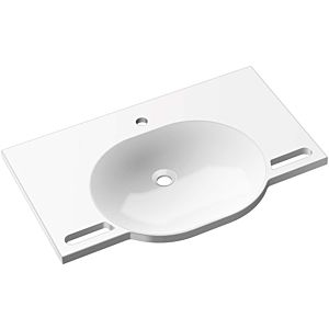 Hewi mineral cast washbasin 950.11.601 85 x 55 cm, with tap hole, without overflow, white