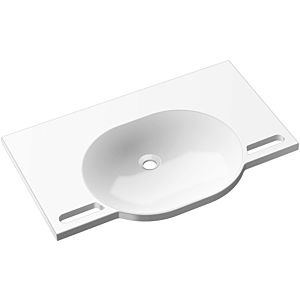 Hewi mineral cast washbasin 950.11.600 85 x 55 cm, without tap hole and overflow, white
