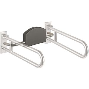 Hewi 805 back support 805.51.900 Stainless Steel ground matt, with wall panel Stainless Steel