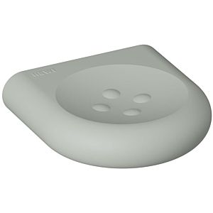 Hewi 477 soap dish 477.02B10095 97mm, with knobs, matt, rock grey