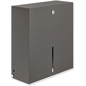 Hewi System 900 WC holder 900.21.00160SC made of Stainless Steel , powder-coated, dark grey, pearl mica deep matt, wall mounting