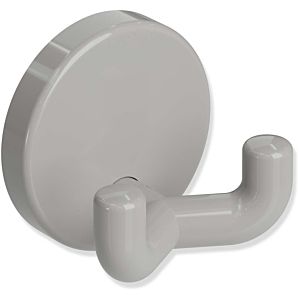 Hewi 801 double hook 801.90.02095 rock gray, with rosette d = 40mm