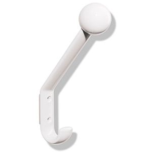 Hewi 477 coat hook 477.90.08198 with ball and spacer, signal white