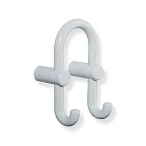 Hewi 801 double coat hook 801.90.04092 anthracite gray, hook to the front