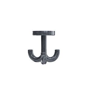 Hewi 477 hook 477.90.05092 triple, rotatable, anthracite gray