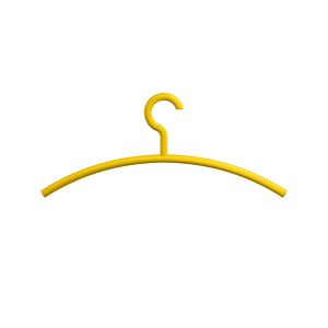 Hewi coat hanger 570.118 senfgelb , fixed hook