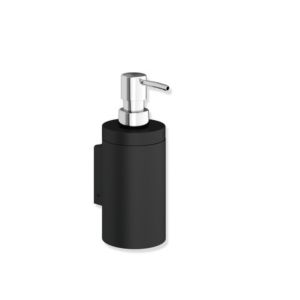 Hewi System 900 soap dispenser 900.06.00160CV black deep matt, with Halter , powder-coated