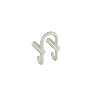 Hewi 801 cloakroom double hook 801.90.03099 pure white, hook to the rear