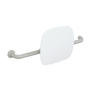 Hewi 801 backrest 801.51B9261L97 distance to wall 150mm, left version, matt, backrest signal white, light grey