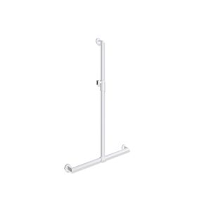 Hewi System 900 shower handrail 900.35M40060VH 1250 x 765 x 765 mm, white deep matt-light grey