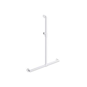 Hewi System 900 shower handrail 900.35M40160VH 1250 x 965x 965 mm, powder-coated white deep matt-light grey