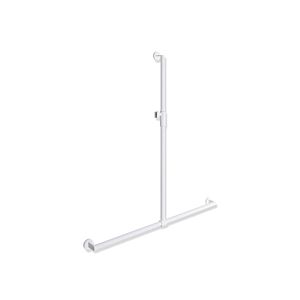 Hewi System 900 shower handrail 900.35M40260VH 1250 x 1184 mm, white deep matt-light grey